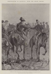 Ricordi di Mafeking, con la colonna di soccorso
